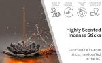 Highly Scented Incense Sticks, 80-100 Minutes Burn Time per Stick, Handmade in the UK, 10 Sticks (Coffee)