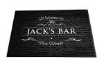 Personalised Bar Door Mat - Welcome pints beer home bar door mat 60 x 40cm