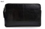 Leather clutch black leather zipped bag big leather clutch zipper pouch leather zipper pouch leather clutch zipper clutch bag handbag