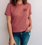 Pink Positive Personalized Mr Mrs Shirt | Bride Groom Surname Shirts | Honeymoon Shirts | Couple's Shirts | Wedding Party Shirts White