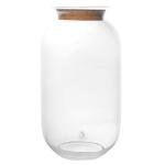 Glass Terrarium Jar (H: 42cm) with Cork Lid – Extra Tall Hand-Blown Closed Glass Container for DIY Indoor Gardens, Empty Large Decorative Vessel for Plants, Moss (Capacity 13.5 L) (with Standard Lid)