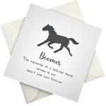 Personalised Horse Sympathy Card. Horse Bereavement Card. Horse Loss Sympathy Card. Pet Loss Card. Pony Sympathy Card. Pony Loss