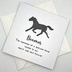 Personalised Horse Sympathy Card. Horse Bereavement Card. Horse Loss Sympathy Card. Pet Loss Card. Pony Sympathy Card. Pony Loss