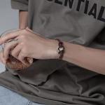 To My Son Nautical Bracelet Stainless Steel Screw Barrel Clasps,Punk Temperament Handmade Bracelet Bangle Wristband Graduation Birthday Gift (brown, son)