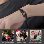 To My Son Nautical Bracelet Stainless Steel Screw Barrel Clasps,Punk Temperament Handmade Bracelet Bangle Wristband Graduation Birthday Gift (brown, son)