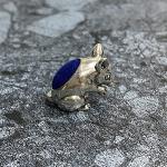 Victorian Style Collectible Miniature Mouse Pin Cushion 925 Sterling Silver Sewing Needle