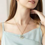 Forget-Me-Not and Queen Anne's Lace Pressed Wildflower Necklace | Gold Pressed Flower Necklace | Personalized Handmade Necklaces | Symbol of Everlasting Love and Memory | Gift for Women | 18”