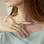 Forget-Me-Not and Queen Anne's Lace Pressed Wildflower Necklace | Gold Pressed Flower Necklace | Personalized Handmade Necklaces | Symbol of Everlasting Love and Memory | Gift for Women | 18”