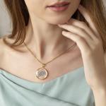 Forget-Me-Not and Queen Anne's Lace Pressed Wildflower Necklace | Gold Pressed Flower Necklace | Personalized Handmade Necklaces | Symbol of Everlasting Love and Memory | Gift for Women | 18”