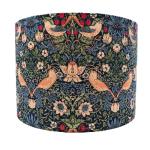 Handmade Lampshade William Morris Strawberry Thief Navy Blue (Table/Floor, Large)