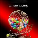 LNQKJXIIA Manual Metal Lottery Machine with Bingo Balls - Lucky Number Picking Drum for Family Parties, Group Games & Raffle Draws