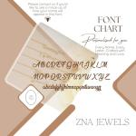 ZNA Jewels Solid Gold Multi-Name Necklace – Custom 1 to 6 Names Personalised in 9ct or 14ct Real Gold – Family Necklace Gift for Women, Mum, Grandma – Handmade in UK
