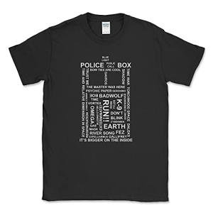 Ghostmonkey Men’s printed T-Shirt Tardis T-Shirt, Limited Edition Metallic Silver (L)