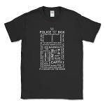 Ghostmonkey Men’s printed T-Shirt Tardis T-Shirt, Limited Edition Metallic Silver (L)