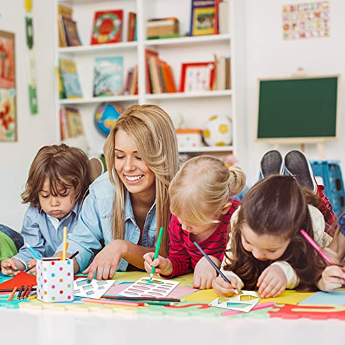 48 Piece Kids Shape Stencils for Fun Crafts