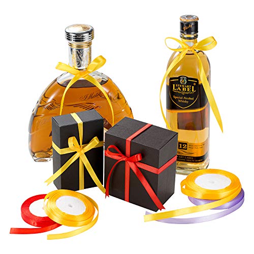 20-Color Satin Ribbon Rolls, Craft & Party Decor