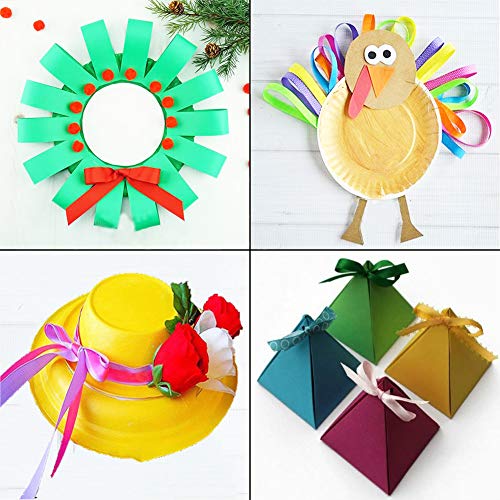 20-Color Satin Ribbon Rolls, Craft & Party Decor