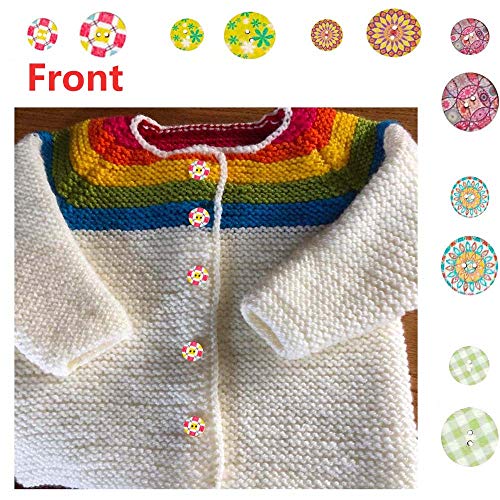 400 Pcs Vintage Wooden Buttons for Crafting