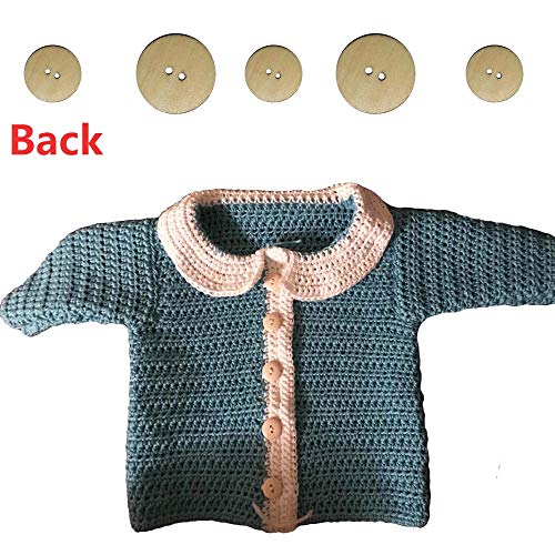 400 Pcs Vintage Wooden Buttons for Crafting