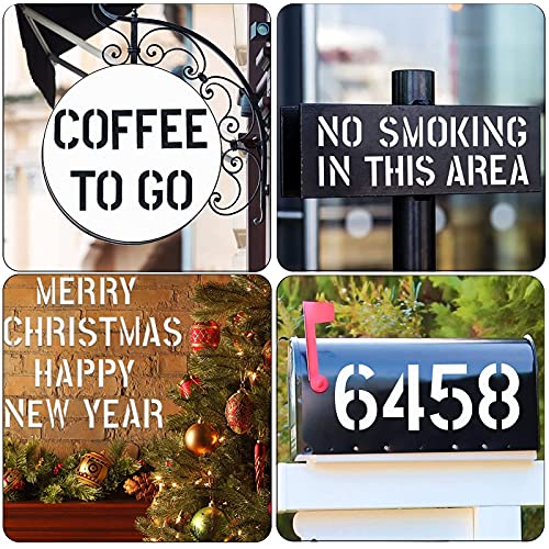 Reusable 2-Inch Letter and Number Stencils Set