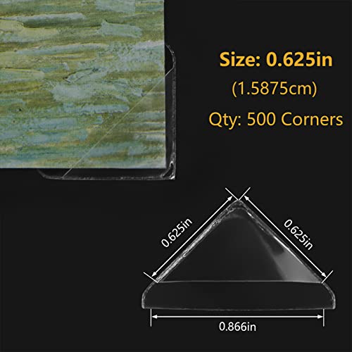 Clear Photo Mounting Corners 500 Pack