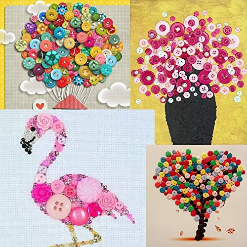 800 Resin Buttons for Sewing and Crafts