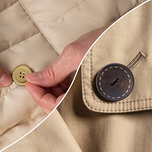 600 Assorted Sizes Wooden Buttons for Scrapbooking