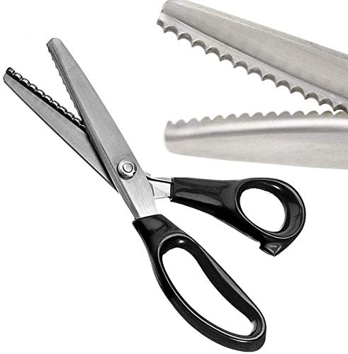 Zig-Zag Pinking Shears - Stainless Steel, Scalloped (10mm)