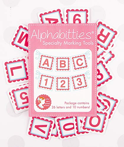 Pink ALPHABITTIES Scrapbooking Labels - 1 Count