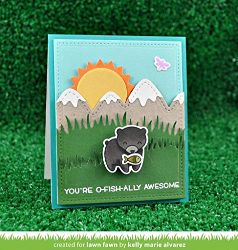 Stitched Mountain Borders for Scrapbooking by Lawn Fawn