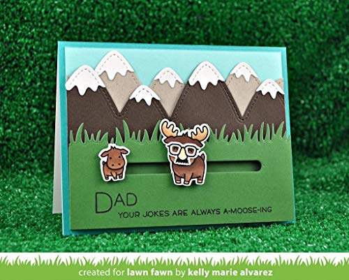 Stitched Mountain Borders for Scrapbooking by Lawn Fawn