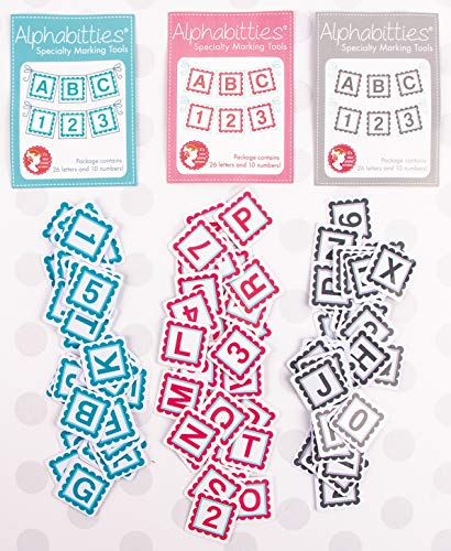 Pink ALPHABITTIES Scrapbooking Labels - 1 Count