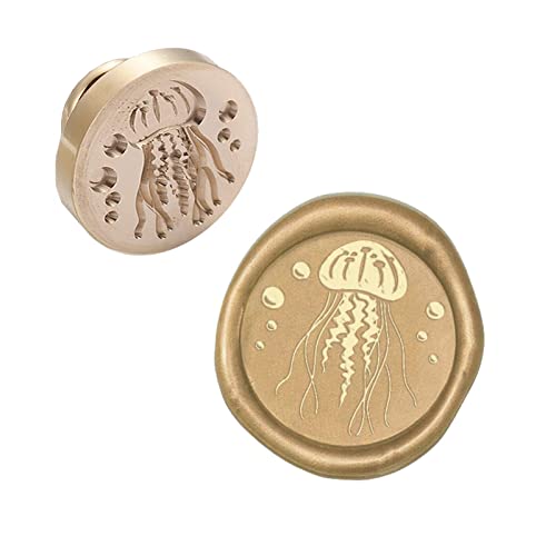 Jellyfish Wax Seal Stamp Head - Embellish Envelopes, Invitations, Scrapbooks