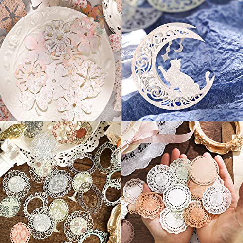 Vintage Lace Cutouts for Scrapbooking - 180pcs