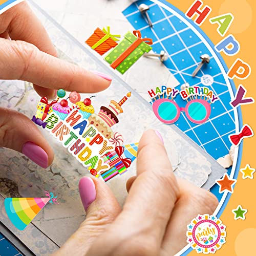 100pcs Birthday Scrapbook Cardstock Die Cuts - DIY Embellishments