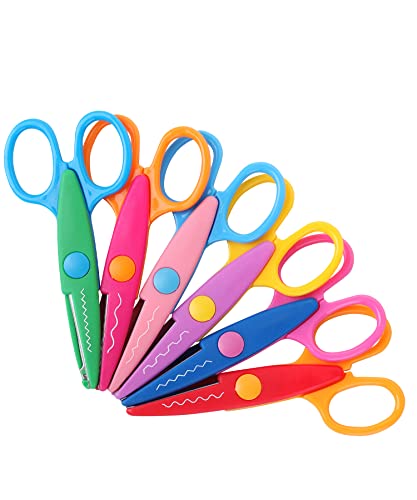 Decorative Edge Craft Scissors, 6 Pack, Zig Zag
