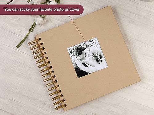 8x8 Inch DIY Scrapbook Photo Album - Yellow