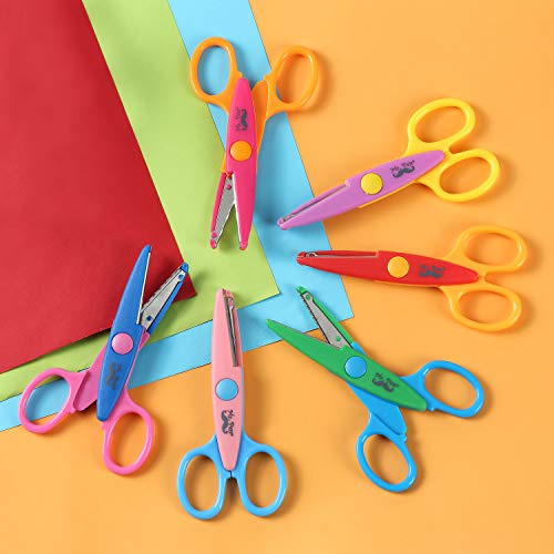 Decorative Edge Craft Scissors, 6 Pack, Zig Zag