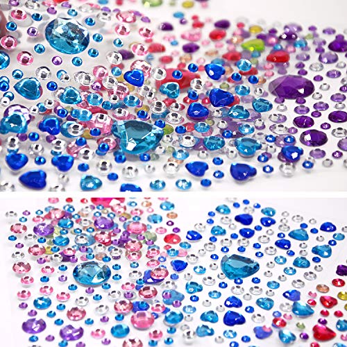 Self-Adhesive Rhinestone Stickers - 2800PCS - Multi-Color Gems