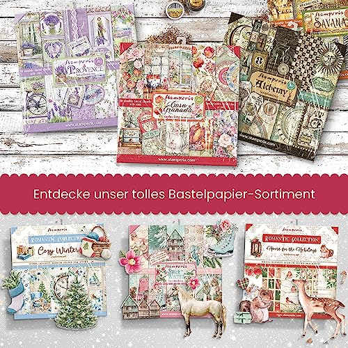 Stamperia Intl Multi-Colored Scrapbooking Paper (10 Pack)