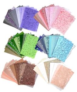 96 Sheets Textured Scrapbook Paper Assorted Set
