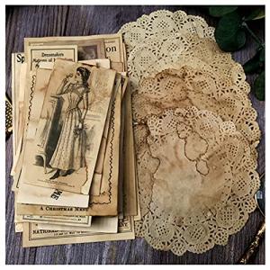 Vintage Coffee Dyed Junk Journal Supplies - 41pcs