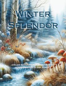Winter Splendor Collage Background for Creative Projects