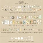 260 PCS Vintage Scrapbooking Aesthetic Journaling Kit