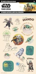 Grogu Star Wars Stickers - 4 Sheet Set
