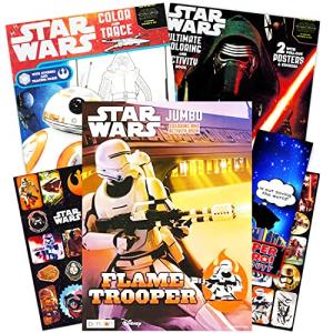 Star Wars Jumbo Coloring Book Bundle with Stickers
