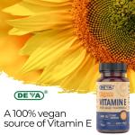 DEVA Vegan Vitamin E 400IU with Antioxidants