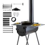 Portable Camping Wood Stove for Tent BBQ