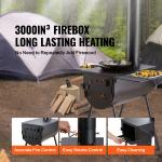 Portable Camping Wood Stove for Tent BBQ