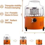 2-in-1 Portable Propane Heater and Stove